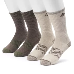 Men's Columbia 4-pack Heathered Performance Crew Socks