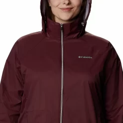 Plus Size Columbia Switchback III Hooded Packable Jacket 10 Plus Size Columbia Switchback III Hooded Packable Jacket -Columbia Vogue 3408918 ALT4
