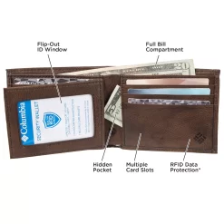 Men's Columbia RFID-Blocking Extra-Capacity Slimfold Wallet -Columbia Vogue 3786155 ALT5