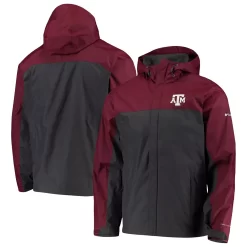Men's Columbia Maroon/Gray Texas A&M Aggies Glennaker Storm Full-Zip Jacket