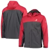 Men's Columbia Crimson/Gray Alabama Crimson Tide Glennaker Storm Full-Zip Jacket