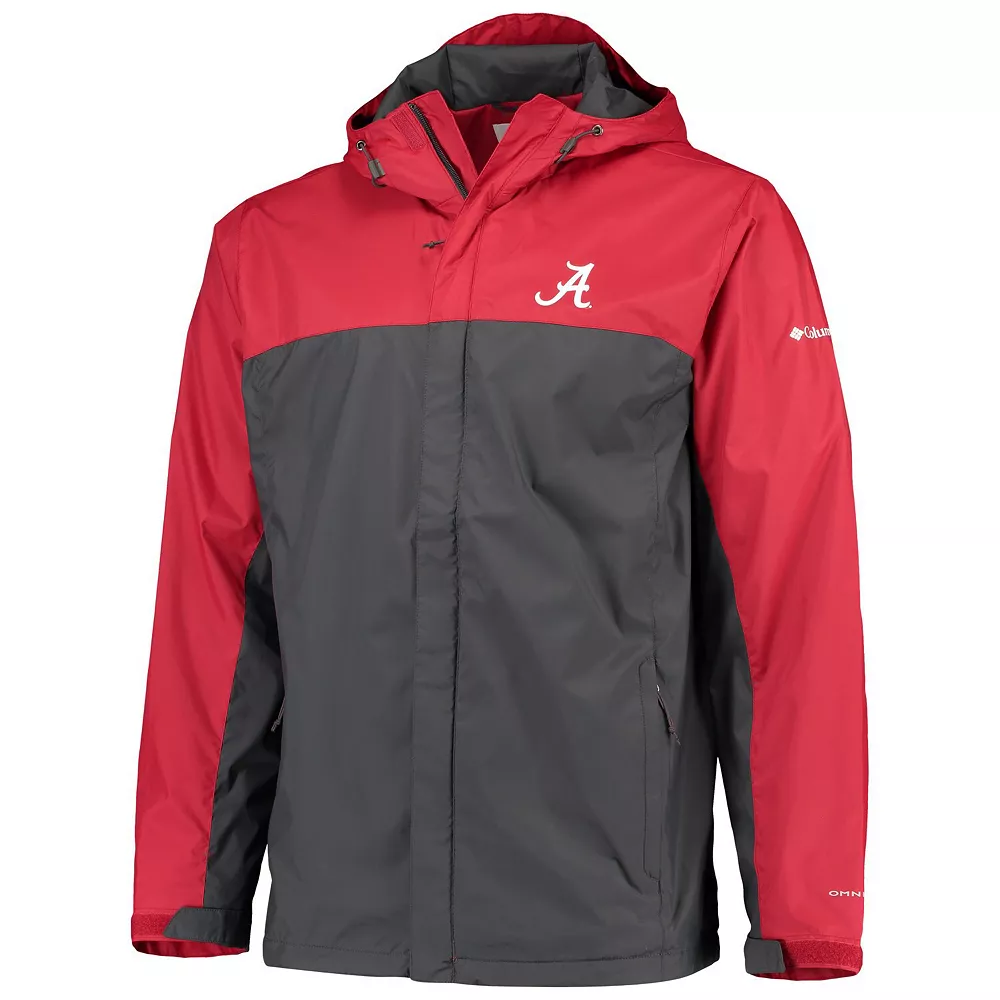 Men's Columbia Crimson/Gray Alabama Crimson Tide Glennaker Storm Full-Zip Jacket 3 Men's Columbia Crimson/Gray Alabama Crimson Tide Glennaker Storm Full-Zip Jacket - Image 3