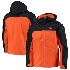 Men's Columbia Black/Orange Oregon State Beavers Glennaker Storm Full-Zip Jacket
