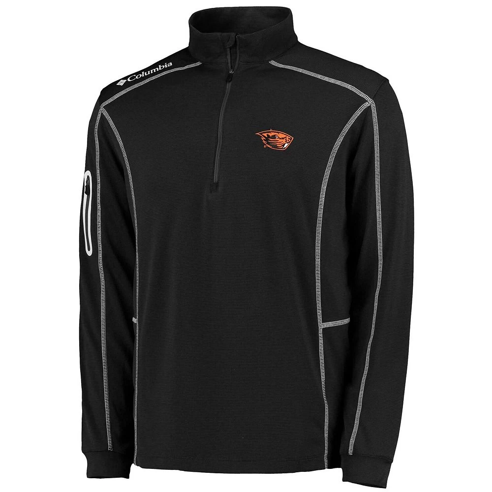 Men's Columbia Golf Black Oregon State Beavers Shotgun Quarter-Zip Pullover 1 Men's Columbia Golf Black Oregon State Beavers Shotgun Quarter-Zip Pullover