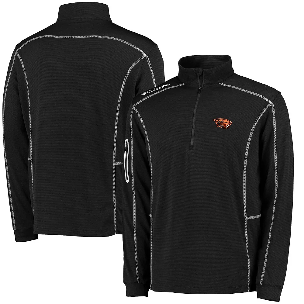Men's Columbia Golf Black Oregon State Beavers Shotgun Quarter-Zip Pullover 2 Men's Columbia Golf Black Oregon State Beavers Shotgun Quarter-Zip Pullover - Image 2