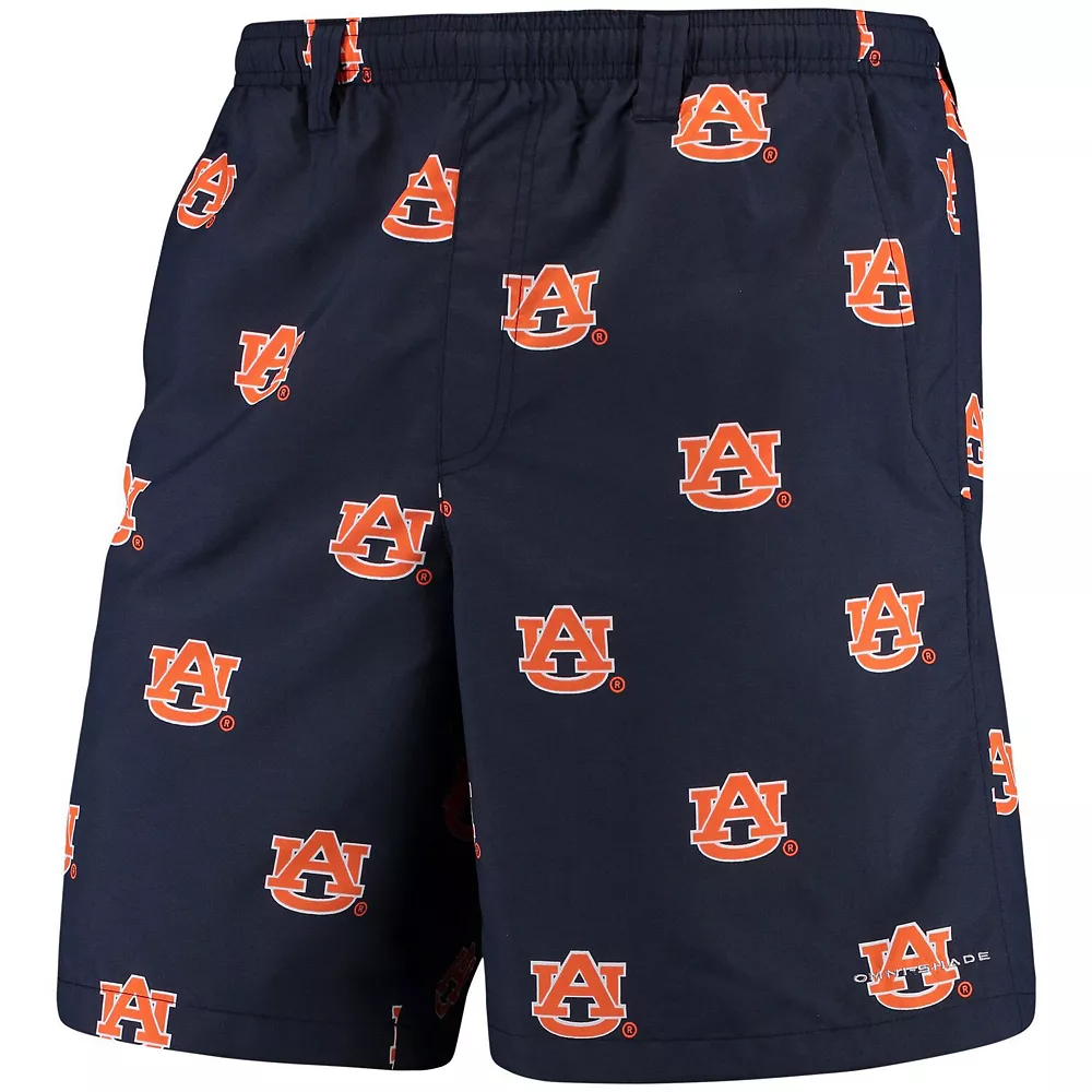 Men's Columbia PFG Navy Auburn Tigers Backcast II 8" Omni-Shade Hybrid Shorts 2 Men's Columbia PFG Navy Auburn Tigers Backcast II 8" Omni-Shade Hybrid Shorts - Image 2