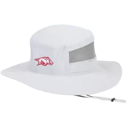 Men's Columbia Gray Arkansas Razorbacks Bora Bora Booney II Bucket Hat