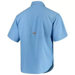 Men's Columbia Light Blue North Carolina Tar Heels PFG Tamiami Shirt -Columbia Vogue 4032594 ALT3