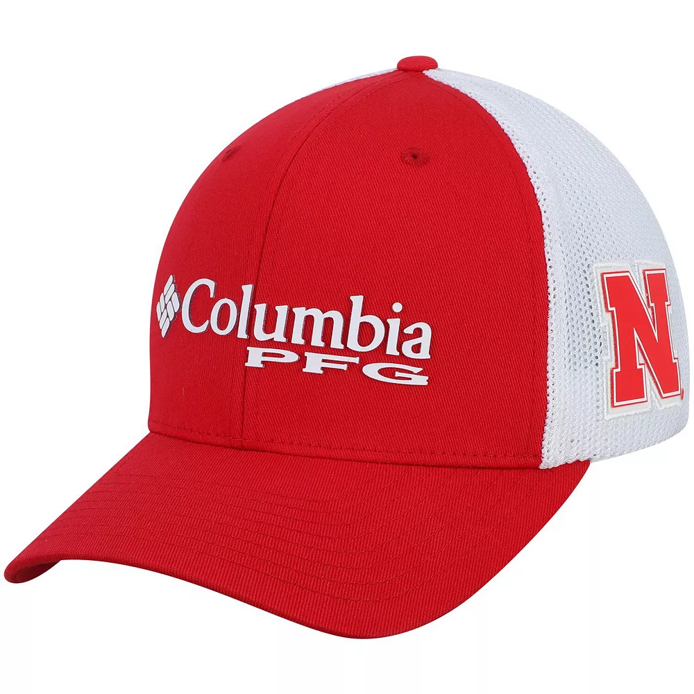 Men's Columbia Scarlet Nebraska Huskers Collegiate PFG Flex Hat 2 Men's Columbia Scarlet Nebraska Huskers Collegiate PFG Flex Hat - Image 2