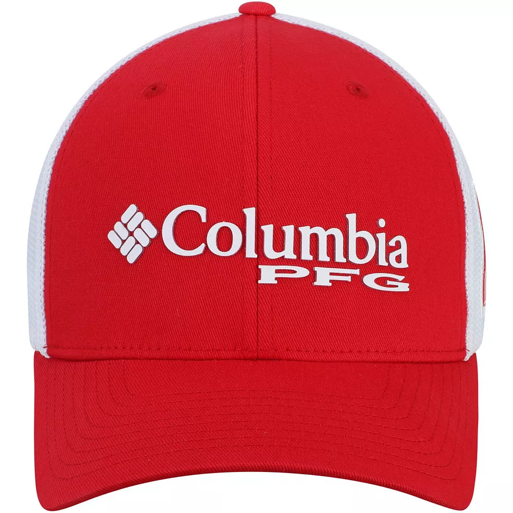 Men's Columbia Scarlet Nebraska Huskers Collegiate PFG Flex Hat 3 Men's Columbia Scarlet Nebraska Huskers Collegiate PFG Flex Hat - Image 3