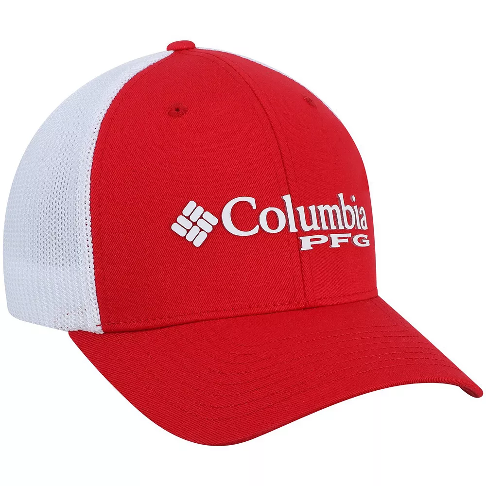Men's Columbia Scarlet Nebraska Huskers Collegiate PFG Flex Hat 4 Men's Columbia Scarlet Nebraska Huskers Collegiate PFG Flex Hat - Image 4