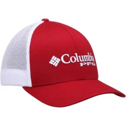 Men's Columbia Crimson Alabama Crimson Tide Collegiate PFG Flex Hat -Columbia Vogue 4046790 ALT3