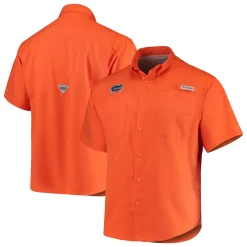 Men's Columbia Orange Florida Gators PFG Tamiami Shirt