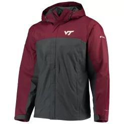Men's Columbia Maroon/Charcoal Virginia Tech Hokies Glennaker Storm Full-Zip Jacket -Columbia Vogue 4096474 ALT2