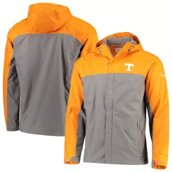 Men's Columbia Tennessee Orange/Gray Tennessee Volunteers Glennaker Storm Full-Zip Jacket