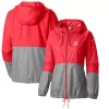 Women's Columbia Red Houston Rockets Flash Forward Windbreaker Full-Zip Jacket