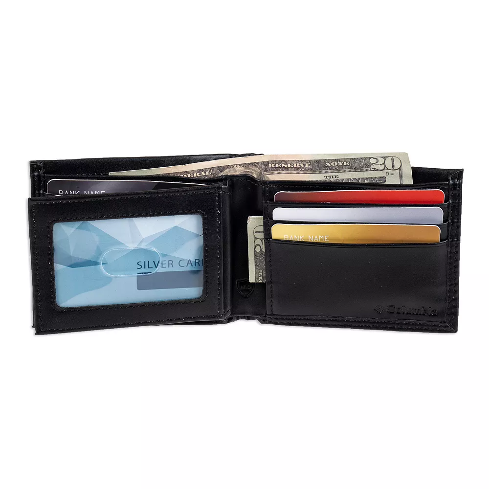 Men's Columbia RFID Synthetic Leather Extra Capacity Slimfold Wallet 3 Men's Columbia RFID Synthetic Leather Extra Capacity Slimfold Wallet - Image 3