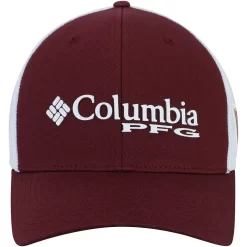 Men's Columbia Maroon Virginia Tech Hokies Collegiate PFG Flex Hat -Columbia Vogue 4340081 ALT2
