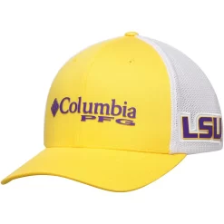Men's Columbia Gold LSU Tigers Collegiate PFG Flex Hat