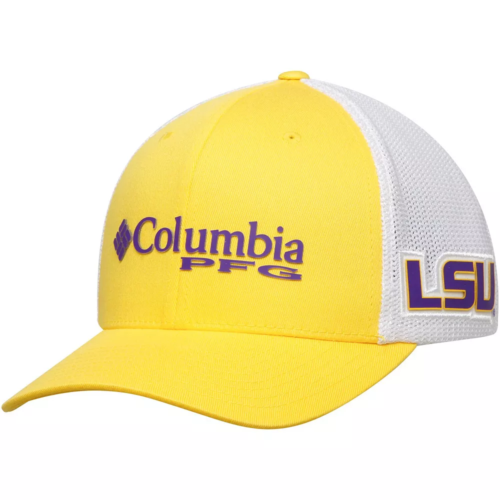 Men's Columbia Gold LSU Tigers Collegiate PFG Flex Hat 2 Men's Columbia Gold LSU Tigers Collegiate PFG Flex Hat - Image 2
