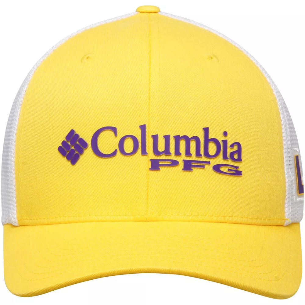 Men's Columbia Gold LSU Tigers Collegiate PFG Flex Hat 3 Men's Columbia Gold LSU Tigers Collegiate PFG Flex Hat - Image 3