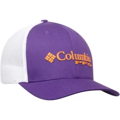 Men's Columbia Purple Clemson Tigers Collegiate PFG Flex Hat -Columbia Vogue 4340267 ALT3