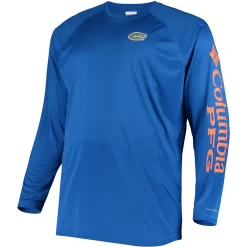 Men's Columbia Royal Florida Gators Big & Tall Terminal Tackle Long Sleeve Omni-Shade T-Shirt -Columbia Vogue 4388756 ALT2