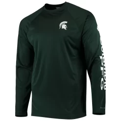 Men's Columbia PFG Green Michigan State Spartans Terminal Tackle Omni-Shade Long Sleeve T-Shirt -Columbia Vogue 4445089 ALT2