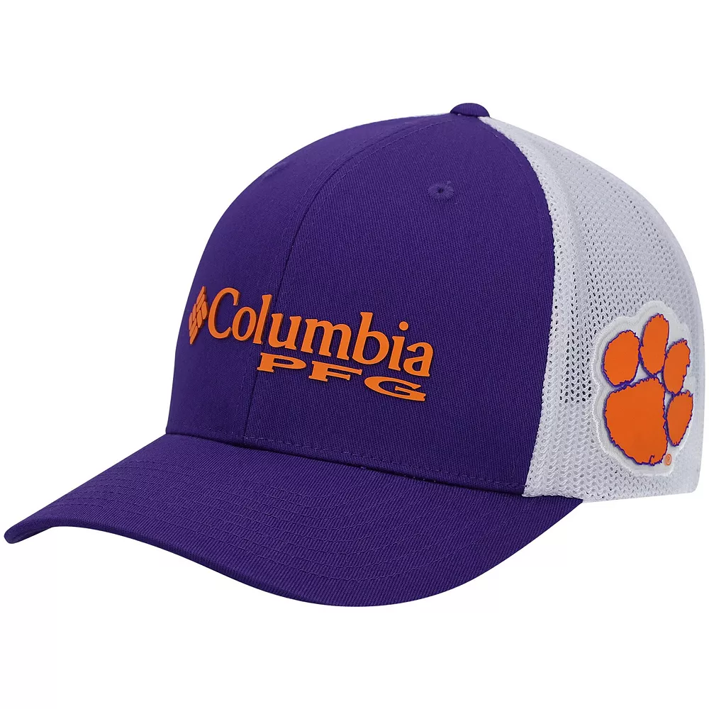 Men's Columbia Purple Clemson Tigers PFG Snapback Adjustable Hat 2 Men's Columbia Purple Clemson Tigers PFG Snapback Adjustable Hat - Image 2