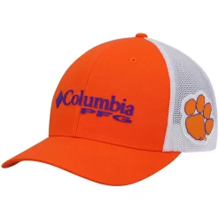 Men's Columbia Orange Clemson Tigers PFG Snapback Adjustable Hat