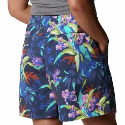 Plus Size Columbia Sandy River Print Water-Repellent Active Shorts -Columbia Vogue 4552188 ALT3