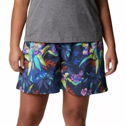 Plus Size Columbia Sandy River Print Water-Repellent Active Shorts -Columbia Vogue 4552188 ALT4
