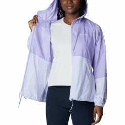 Women's Columbia Flash Forward Hood Colorblock Windbreaker Jacket 9 Women's Columbia Flash Forward Hood Colorblock Windbreaker Jacket -Columbia Vogue 4555797 ALT3