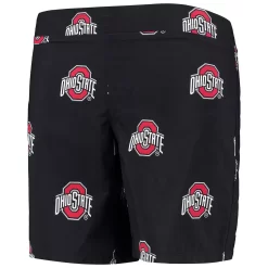 Youth Columbia Black Ohio State Buckeyes Backcast Printed Omni-Shade Shorts -Columbia Vogue 4645791 ALT2