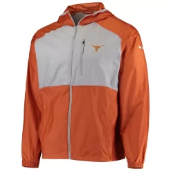 Men's Columbia Texas Orange/Gray Texas Longhorns Flash Forward Hoodie Full-Zip Windbreaker Jacket 5 Men's Columbia Texas Orange/Gray Texas Longhorns Flash Forward Hoodie Full-Zip Windbreaker Jacket -Columbia Vogue 4782974 ALT2
