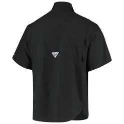 Men's Columbia Black Ohio State Buckeyes Tamiami Omni-Shade Button-Down Shirt -Columbia Vogue 4785503 ALT3