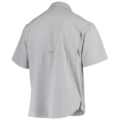 Men's Columbia Gray Texas Longhorns Tamiami Omni-Shade Button-Down Shirt 5 Men's Columbia Gray Texas Longhorns Tamiami Omni-Shade Button-Down Shirt -Columbia Vogue 4785991 ALT3