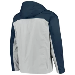 Men's Columbia Gray/Navy Auburn Tigers Glennaker Storm Full-Zip Jacket -Columbia Vogue 4787293 ALT3