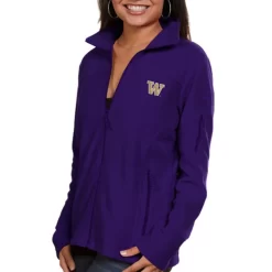 Columbia Washington Huskies Women's Logo Give & Go Fleece Full Zip Jacket - Purple