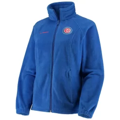 Women's Columbia Royal Chicago Cubs Benton Springs Fleece Full-Zip Jacket -Columbia Vogue 4848623 ALT2