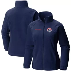 Women's Columbia Navy Washington Wizards Benton Springs Full-Zip Jacket