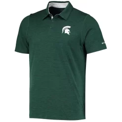 Men's Columbia Green Michigan State Spartans Tech Trail Omni-Shade Polo -Columbia Vogue 5020499 ALT2