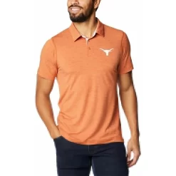 Men's Columbia Texas Orange Texas Longhorns Tech Trail Omni-Wick Polo