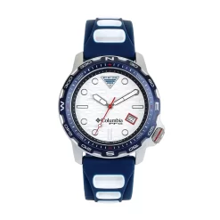 Columbia Men's Backcaster Navy Blue Silicone Strap Watch