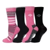 Women's Columbia 4-Pack Stripe Moisture Control Crew Socks