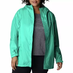 Plus Size Columbia Arcadia II Omni-Tech Hooded Rain Jacket -Columbia Vogue 5203256 ALT4
