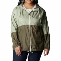 Plus Size Columbia Flash Forward Hooded Colorblock Windbreaker Jacket
