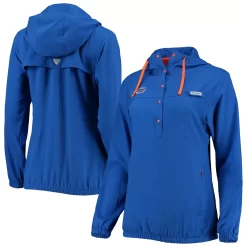 Women's Columbia Royal Florida Gators Tamiami Sun-Protection Omni-Wick Pullover Hoodie