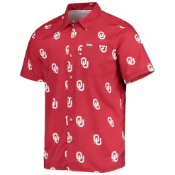 Men's Columbia Crimson Oklahoma Sooners Super Slack Tide Omni-Shade Button-Up Shirt 5 Men's Columbia Crimson Oklahoma Sooners Super Slack Tide Omni-Shade Button-Up Shirt -Columbia Vogue 5378164 ALT2