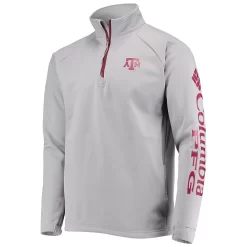 Men's Columbia Gray Texas A&M Aggies Terminal Tackle Fleece Raglan Omni-Shade Quarter-Zip Jacket 5 Men's Columbia Gray Texas A&M Aggies Terminal Tackle Fleece Raglan Omni-Shade Quarter-Zip Jacket -Columbia Vogue 5378457 ALT2